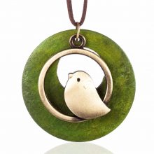 Women’s Vintage Necklace with Bird