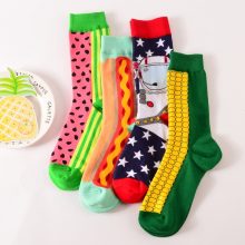 Men’s Colorful Cotton Socks with Funny Pattern