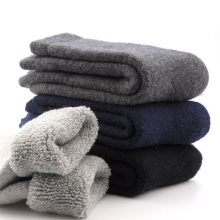 3 Pairs High-Quality Wool Blend Thermal Men’s Socks Set