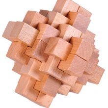 Kids’ Classic Colorful Wooden Brain Teaser