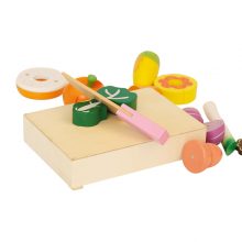 Learning Cooking Food Cutting Wooden Colorful Toy