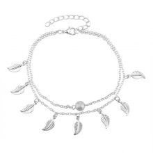 Star, Leaf Charms Women’s Anklets