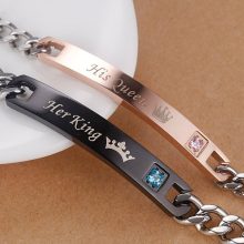 Fashion Romantic Stainless Steel Couple Bracelets