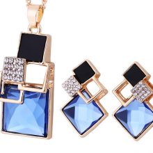 Fashion Square Geometric Jewelry Set