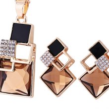 Fashion Square Geometric Jewelry Set