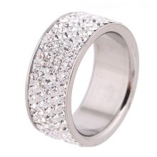 5 Row Lines Crystal Ring for Women
