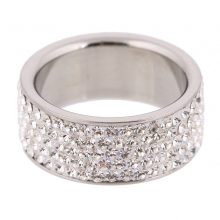 5 Row Lines Crystal Ring for Women