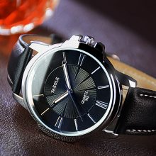 Glass Dual Elegant Men’s Quartz Watch