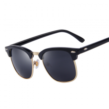 Men Retro Rivet Polarized Sunglasses Classic Design
