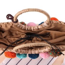 Women’s Boho Woven Straw Top-Handle Bags