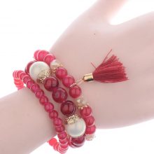 Fashion Women’s Bead Bracelets 3Pcs/Set