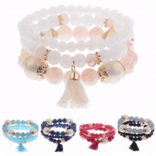 Fashion Women’s Bead Bracelets 3Pcs/Set