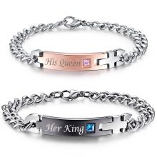 Her King and His Queen Couple Bracelet